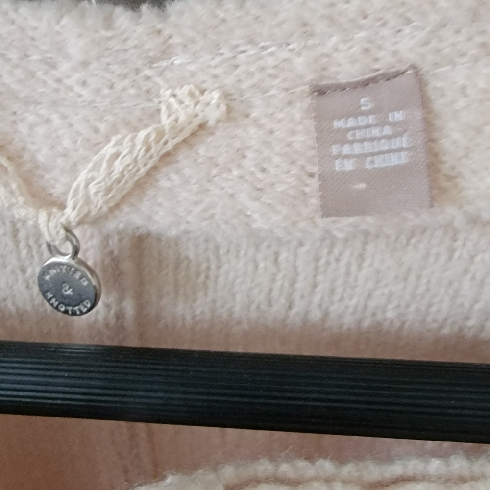 ANTHROPOLOGIE by KNITTED & KNOTTED CABLEKNIT BOILED WOOL BLAZER SIZE SMALL. - Picture 6 of 16